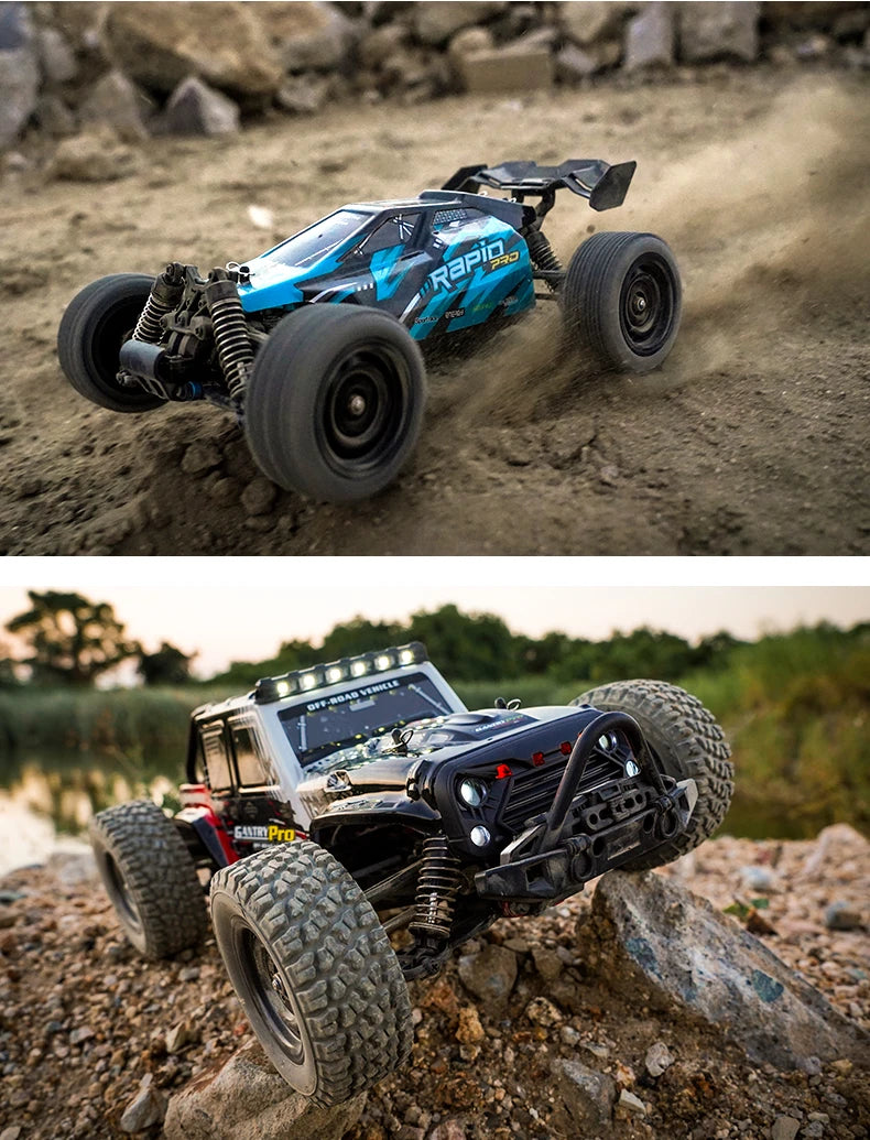 Teeggi 16101 / 16102 PRO 1:16 RC Drift Car – 70KM/H Brushless 4WD Off-Road Monster Truck with LED Lights