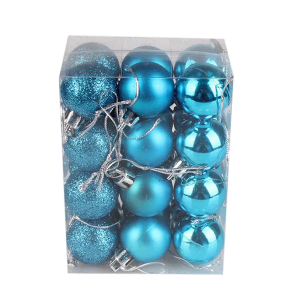 24Pcs Christmas Ball Christmas Tree Decoration Ornaments