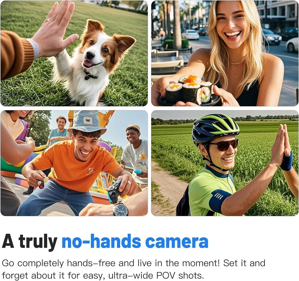 4K Mini Body Camera with 64GB Storage & Waterproof Case