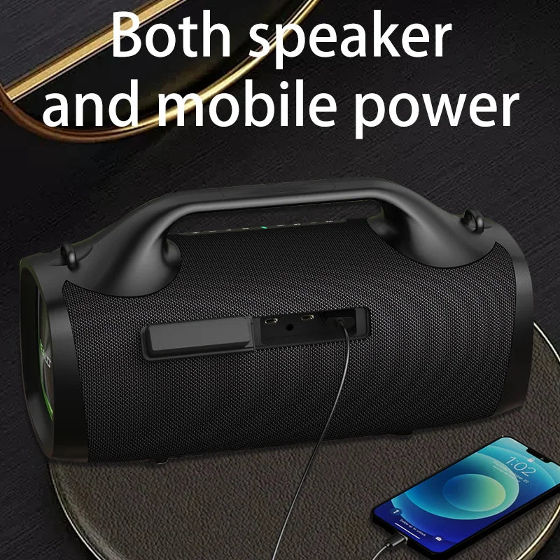 ZEALOT 100W Portable Bluetooth Subwoofer Speaker – 24000mAh Battery, RGB Lights, Waterproof, Wireless Pairing