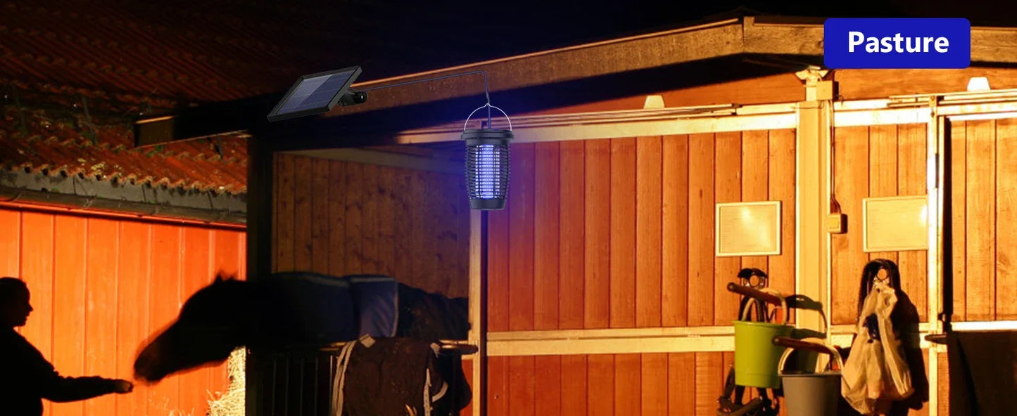 PALONE Solar Bug Zapper – 2-in-1 Mosquito Killer & Camping Light (4500V)