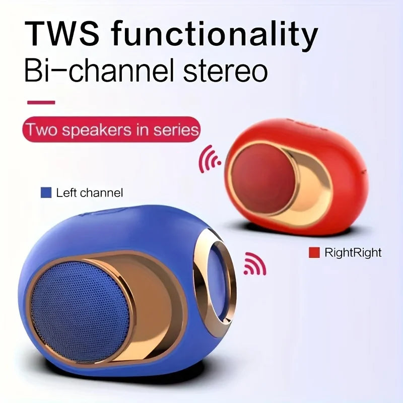 Portable Wireless Speaker Bluetooth Waterproof Speaker – TWS Stereo Speaker with 3D Bass & Hands-Free Calling
