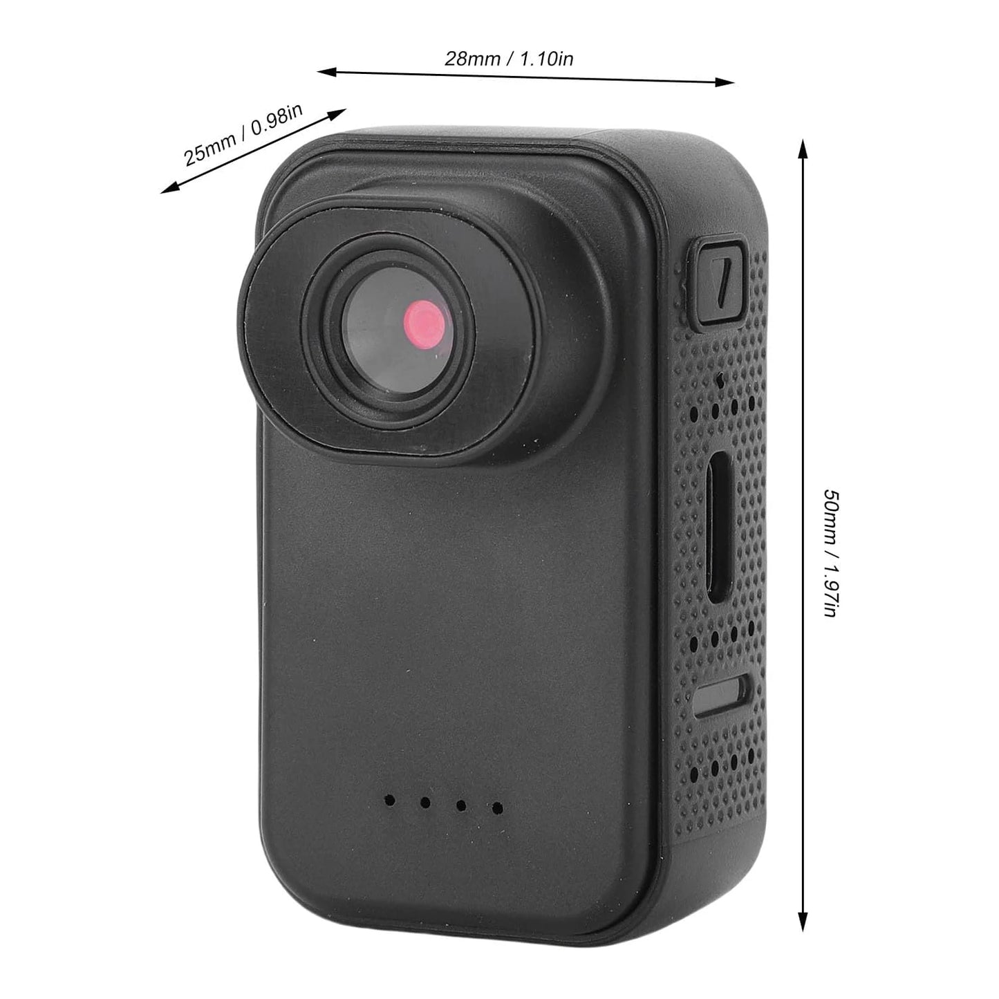 1.44" HD 1080P Thumb-Sized Action Camera with Memory Card & IPS Screen
