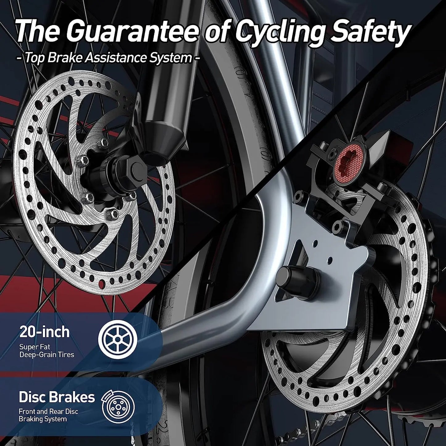 SmartTravel 1200W Electric Bike for Adults – 48V 23Ah Battery, 32MPH Fat Tire Commuter E-Bike with Full Suspension & Hydraulic Brakes