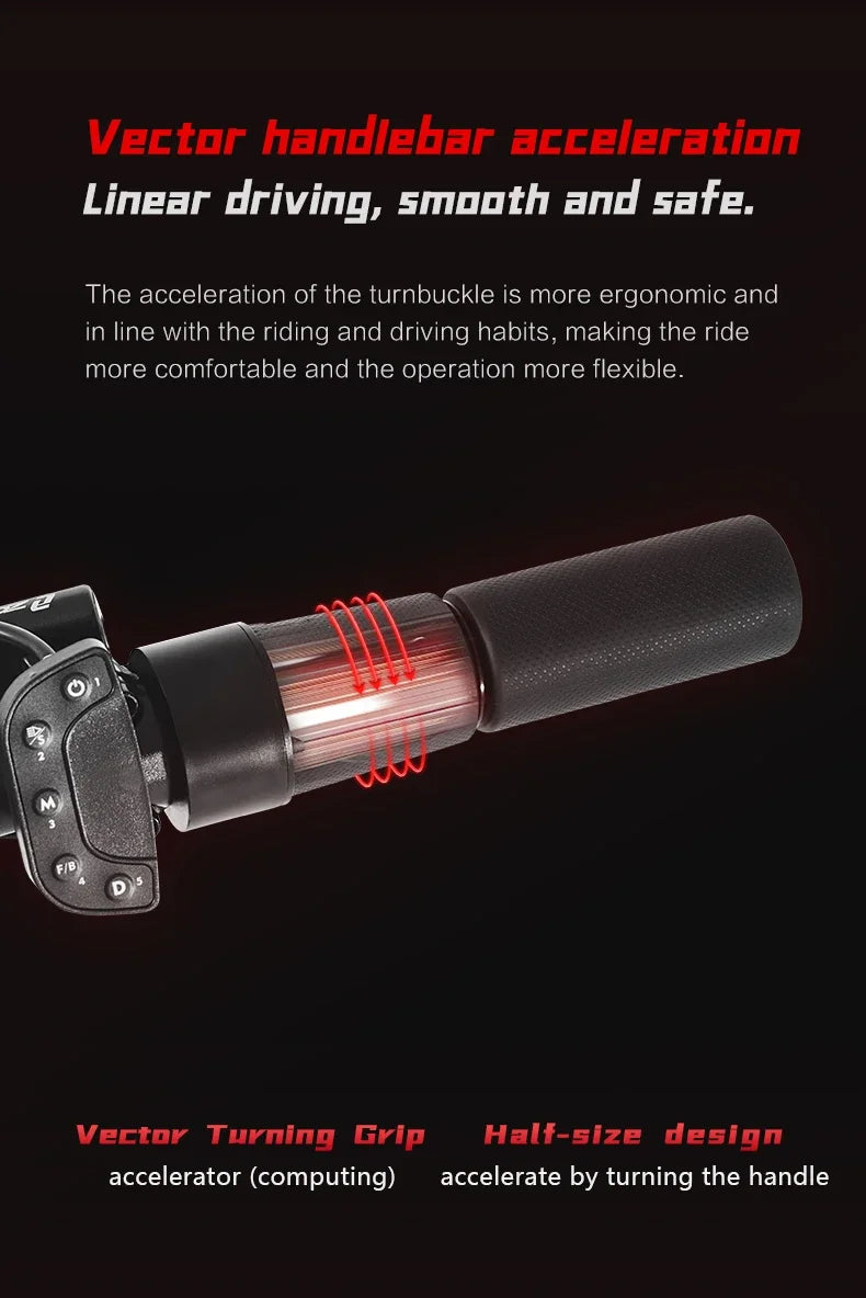 Boyueda S5 Electric Scooter – 6000W Dual Motor, 60V 38Ah Battery, 85 KM/H Max Speed, 120 KM Range, Hydraulic Suspension and Brakes