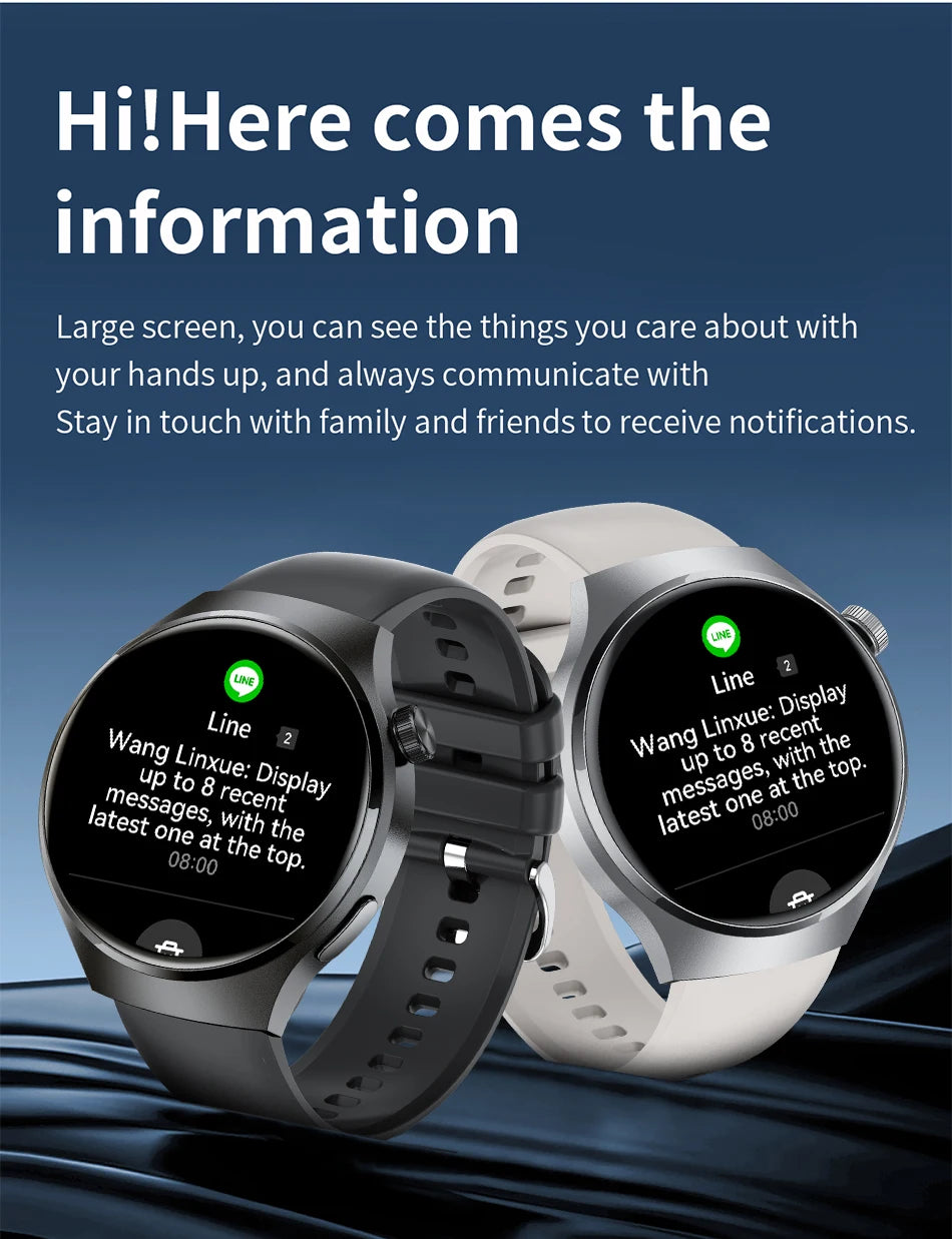 LIGE NFC Smart Watch – HD Display, Bluetooth Call, Fitness & Health Tracker, IP68 Waterproof