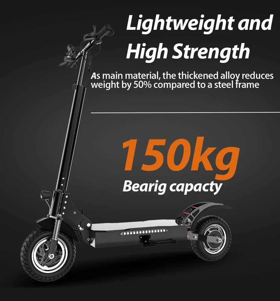 X750 Electric Scooter – 2500W Motor, 65km/h Speed, 80km Range, Dual Suspension, Disc Brakes, Foldable Frame