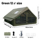 PAKICETUS Inflatable Camping Tent with Skylight, Quick Setup Family Glamping Tent for 4-6 People