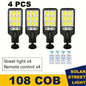 Solar Street Lights Outdoor with Motion Sensor & Remote Control