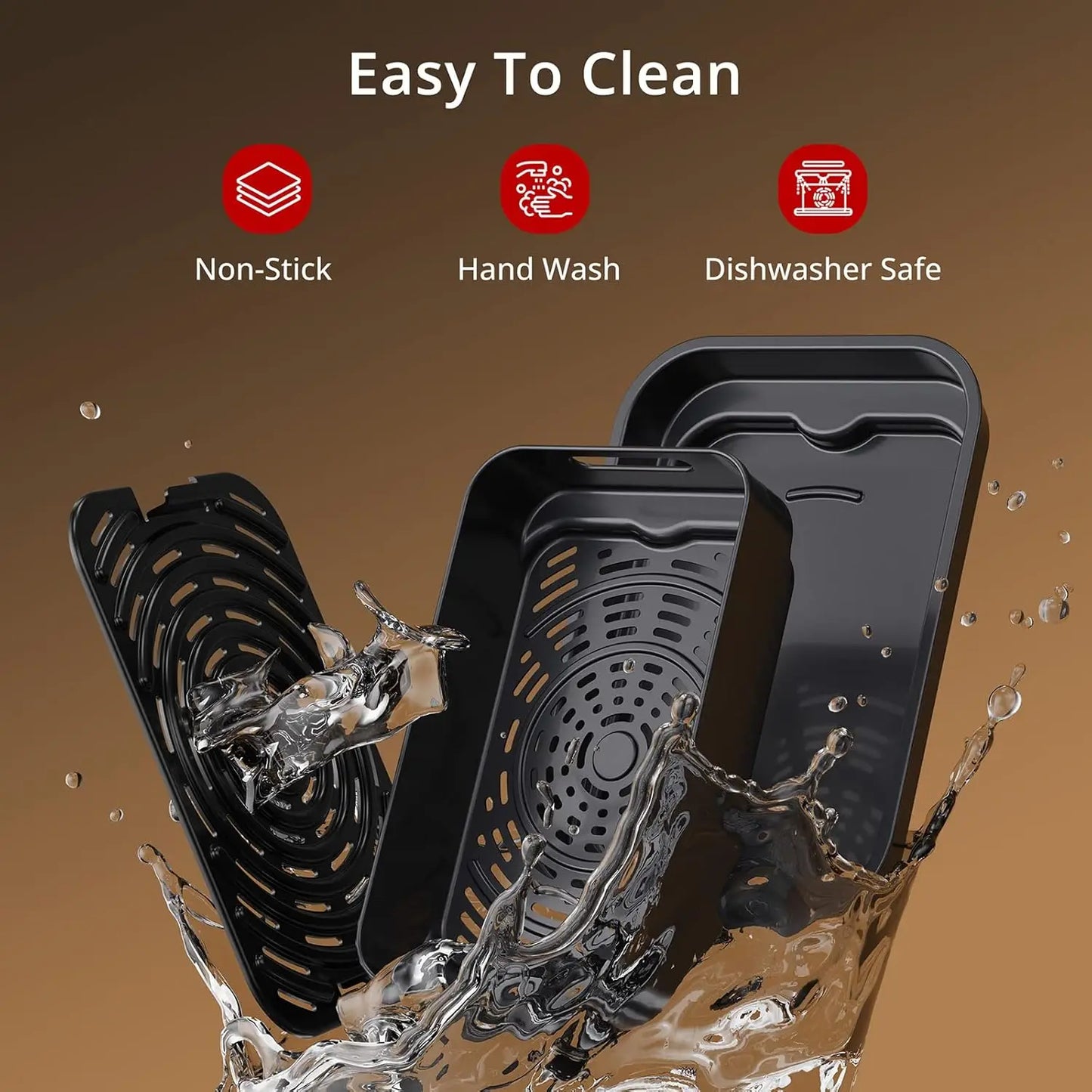 7-in-1 Smokeless Indoor Electric Air Grill Fryer Combo with See-Through Window