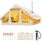 Inflatable Camping Tent for 1-6 People with Skylight, Stove Jack & PU3000 Waterproof Protection