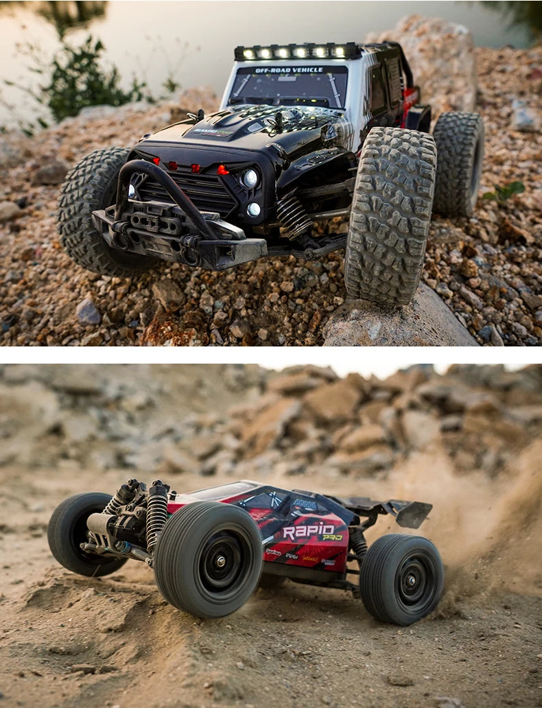 Teeggi 16101 / 16102 PRO 1:16 RC Drift Car – 70KM/H Brushless 4WD Off-Road Monster Truck with LED Lights