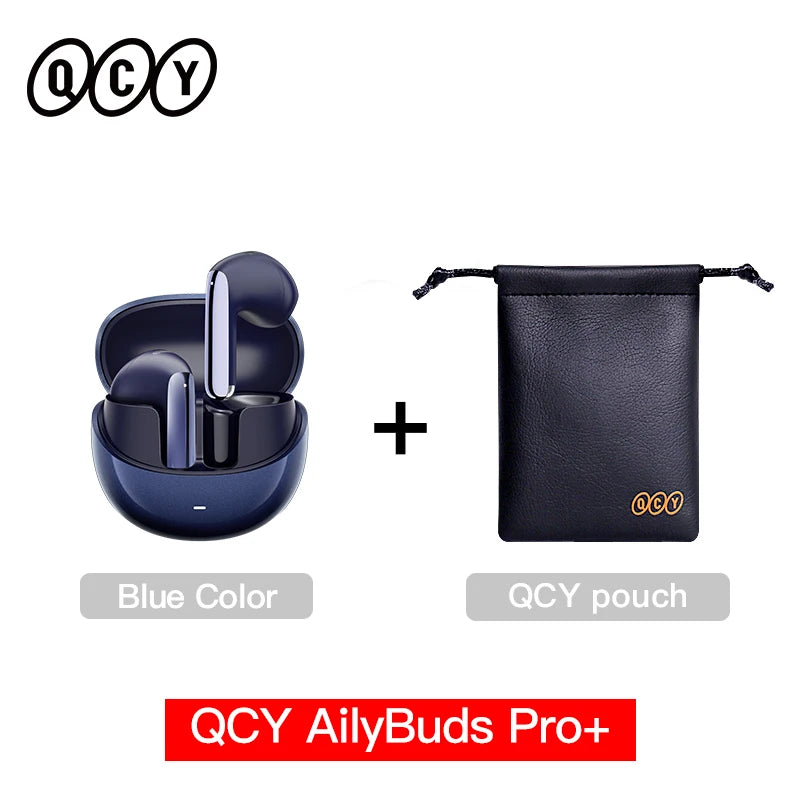 QCY HT10 AilyBuds Pro+ ANC Wireless Earphone Al Audio Hi-res with LDAC Bluetooth 5.3 Earbuds Adaptive ANC Multipoint Connection