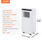 VEVOR 12,000 BTU Portable Air Conditioner – 3-in-1 Cooling, Dehumidifier & Fan for 550-700 Sq. Ft.