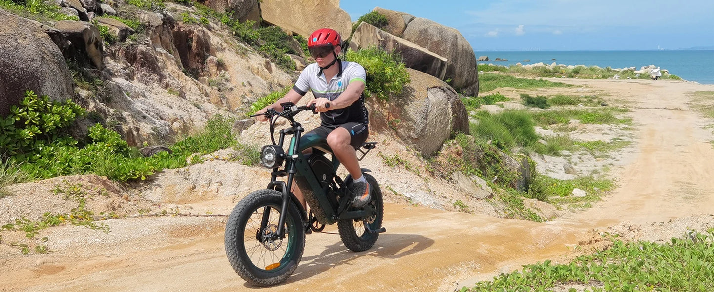 Smartravel 1200W Electric Bike for Adults – 48V 25Ah Battery, APP Control, Full Suspension Fat Tire E-Bike with GPS Tracking & Hydraulic Brakes