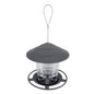 Hanging Wild Bird Feeder Transparent Seed Feeder for Outdoor Garden & Backyard