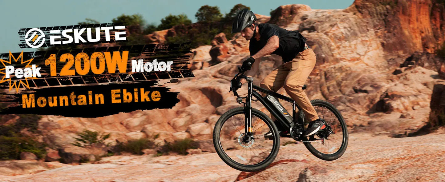 ESKUTE M200 Electric Mountain Bike – 1200W Peak Power 21 Gears