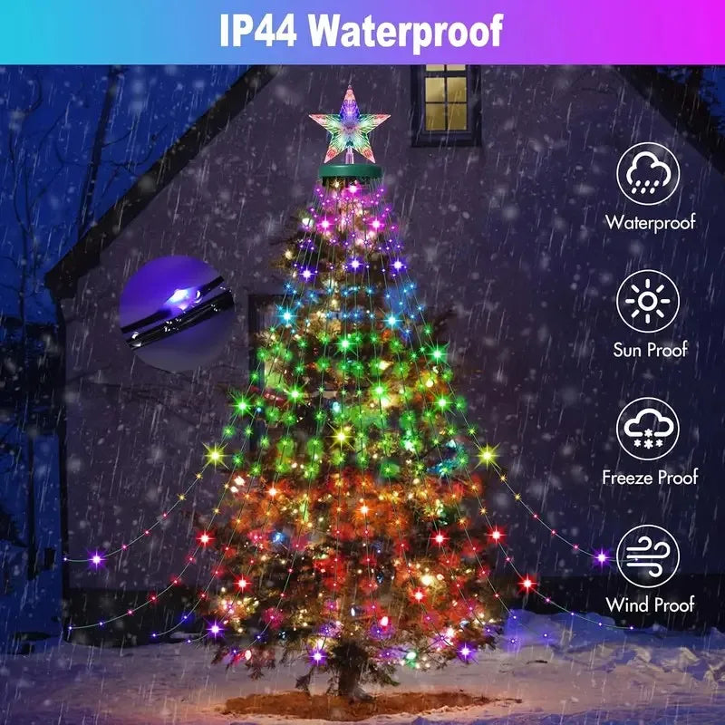 400 LEDs Smart RGB LED String Christmas Tree Lights Holiday Decoration Christmas Decorations