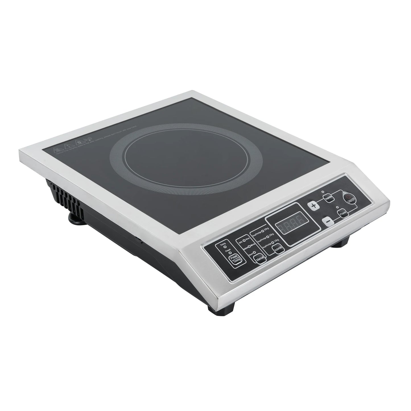 3.5KW Portable Electric Induction Cooktop, Countertop Induction Cooker with 8 Temperature Levels,IGBT Heating Induction Hob IPX4