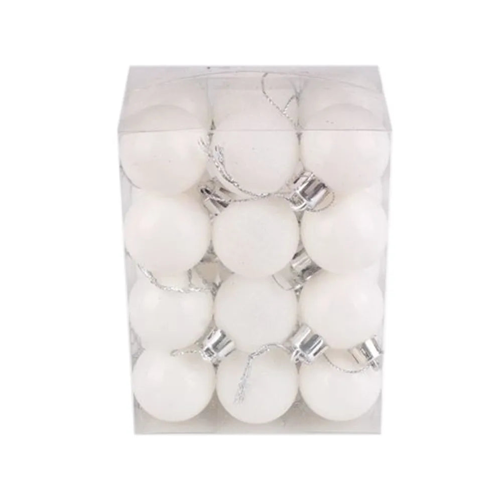 24Pcs Christmas Ball Christmas Tree Decoration Ornaments