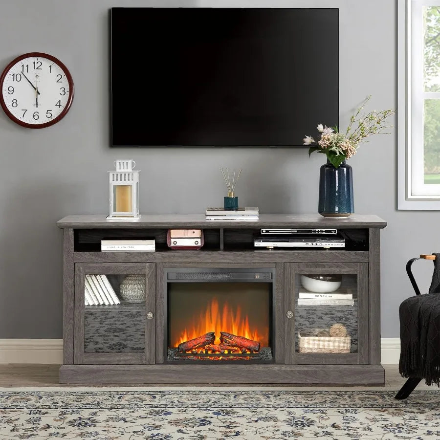 23" Electric Fireplace Insert – Remote Control – 5100 BTU Heater – Adjustable Flame – CSA/UL Certified – Black