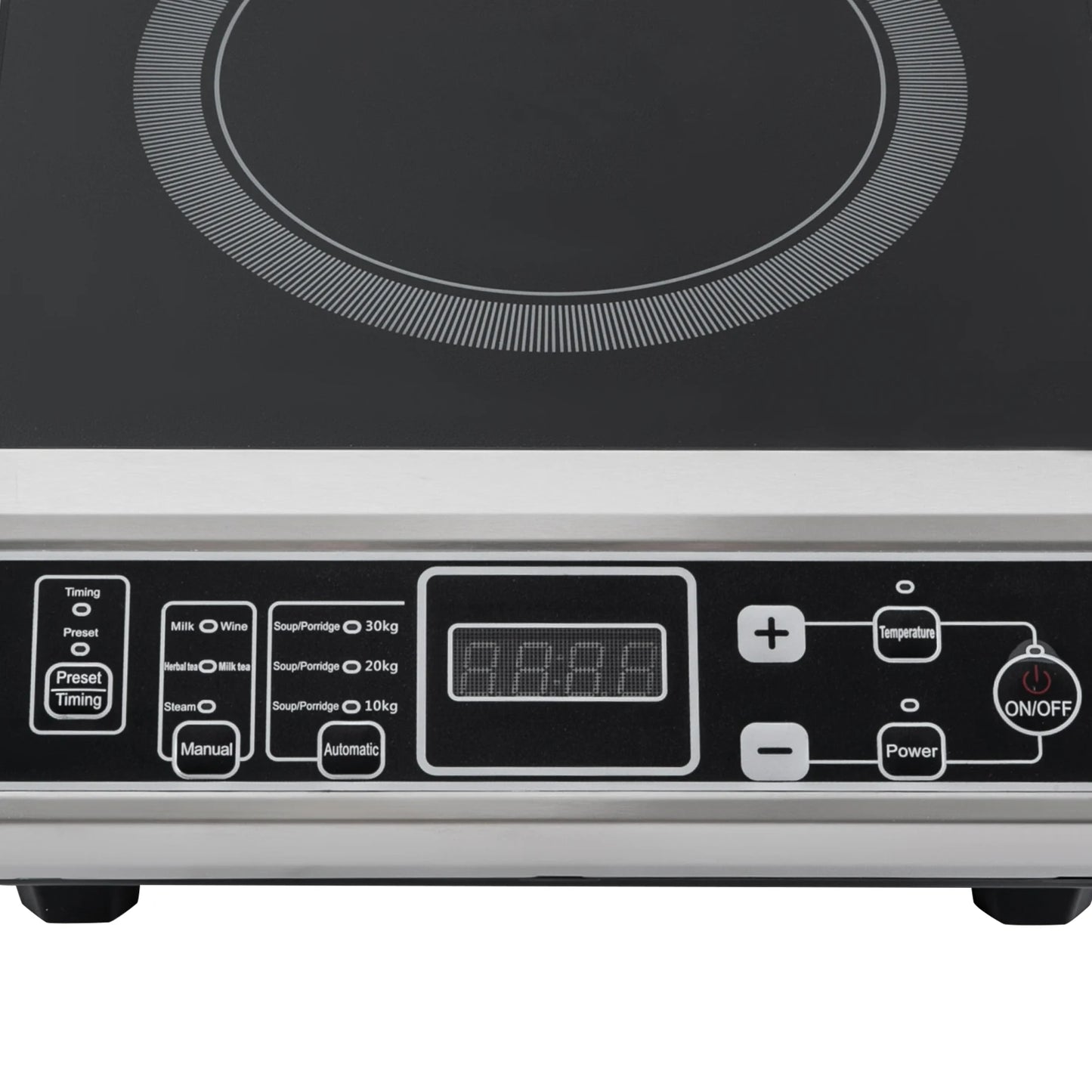 3.5KW Portable Electric Induction Cooktop, Countertop Induction Cooker with 8 Temperature Levels,IGBT Heating Induction Hob IPX4