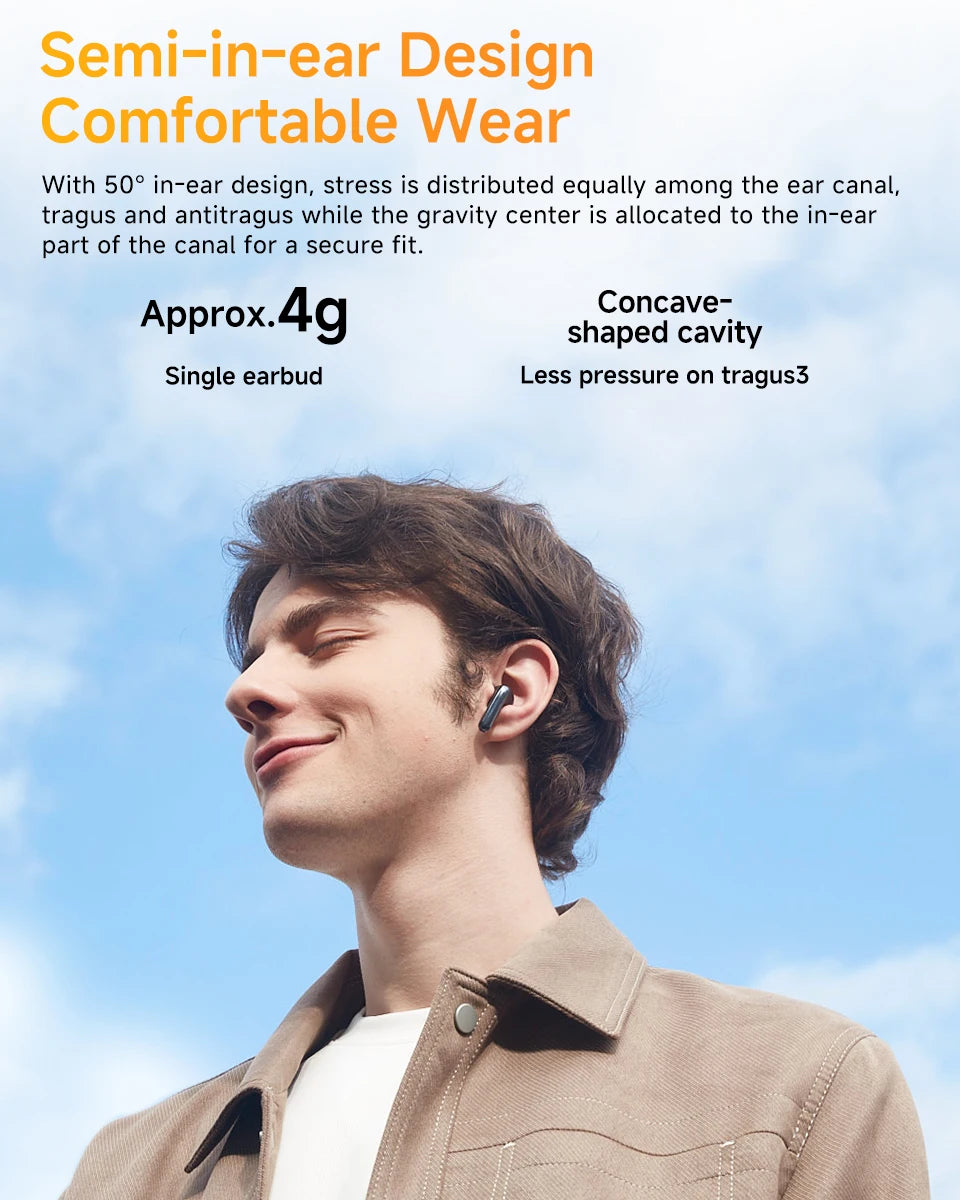 QCY HT10 AilyBuds Pro+ ANC Wireless Earphone Al Audio Hi-res with LDAC Bluetooth 5.3 Earbuds Adaptive ANC Multipoint Connection