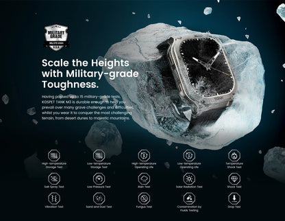 KOSPET TANK M3 Rugged Smart Watch for Men – Military Grade Durability, AMOLED Display, Bluetooth Calling & 60-Day Standby Battery