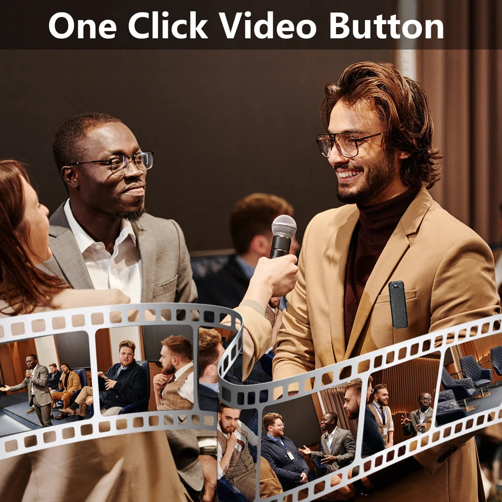 1080P HD Mini Body Camera with Night Vision & Motion Detection