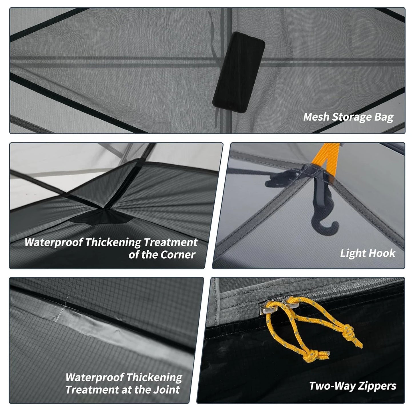 Naturehike Mongar Ultralight 2 Person Camping Tent Waterproof PU3000mm Double Layer Hiking Shelter