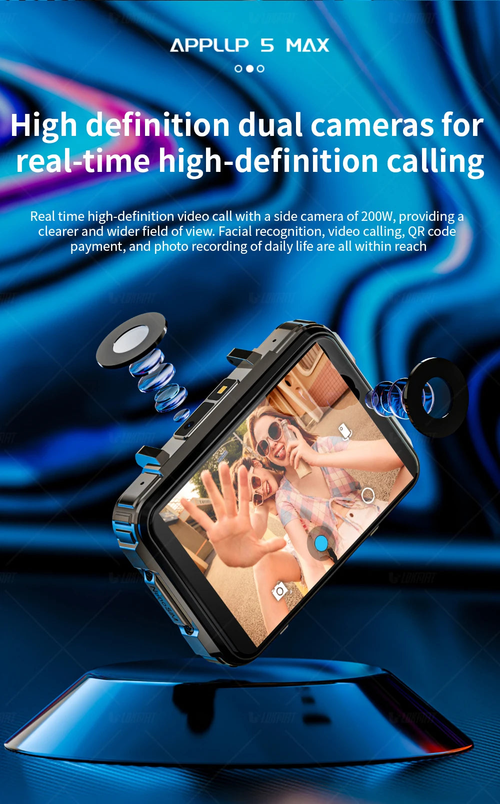 LOKMAT APPLLP 5 MAX Smart Android Watch Phone