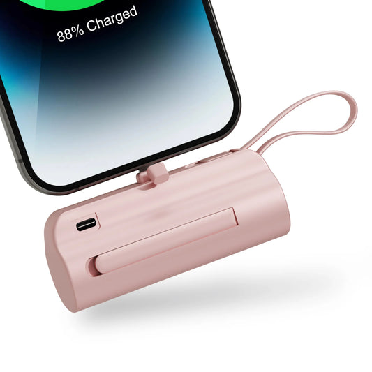 Mini Portable Power Bank 4500mAh – Capsule Charger with Dual USB-C Ports