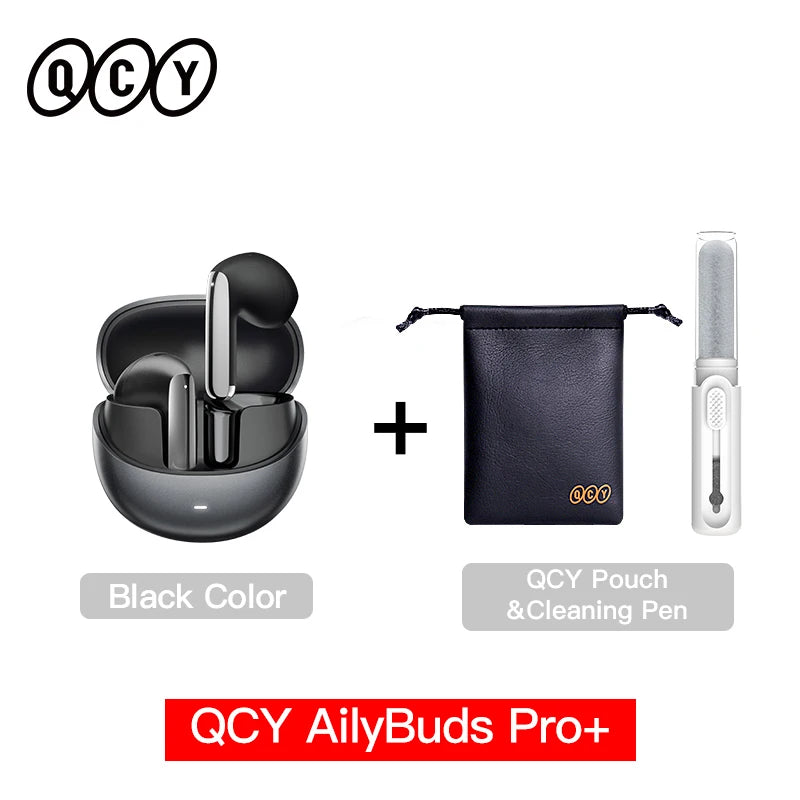 QCY HT10 AilyBuds Pro+ ANC Wireless Earphone Al Audio Hi-res with LDAC Bluetooth 5.3 Earbuds Adaptive ANC Multipoint Connection