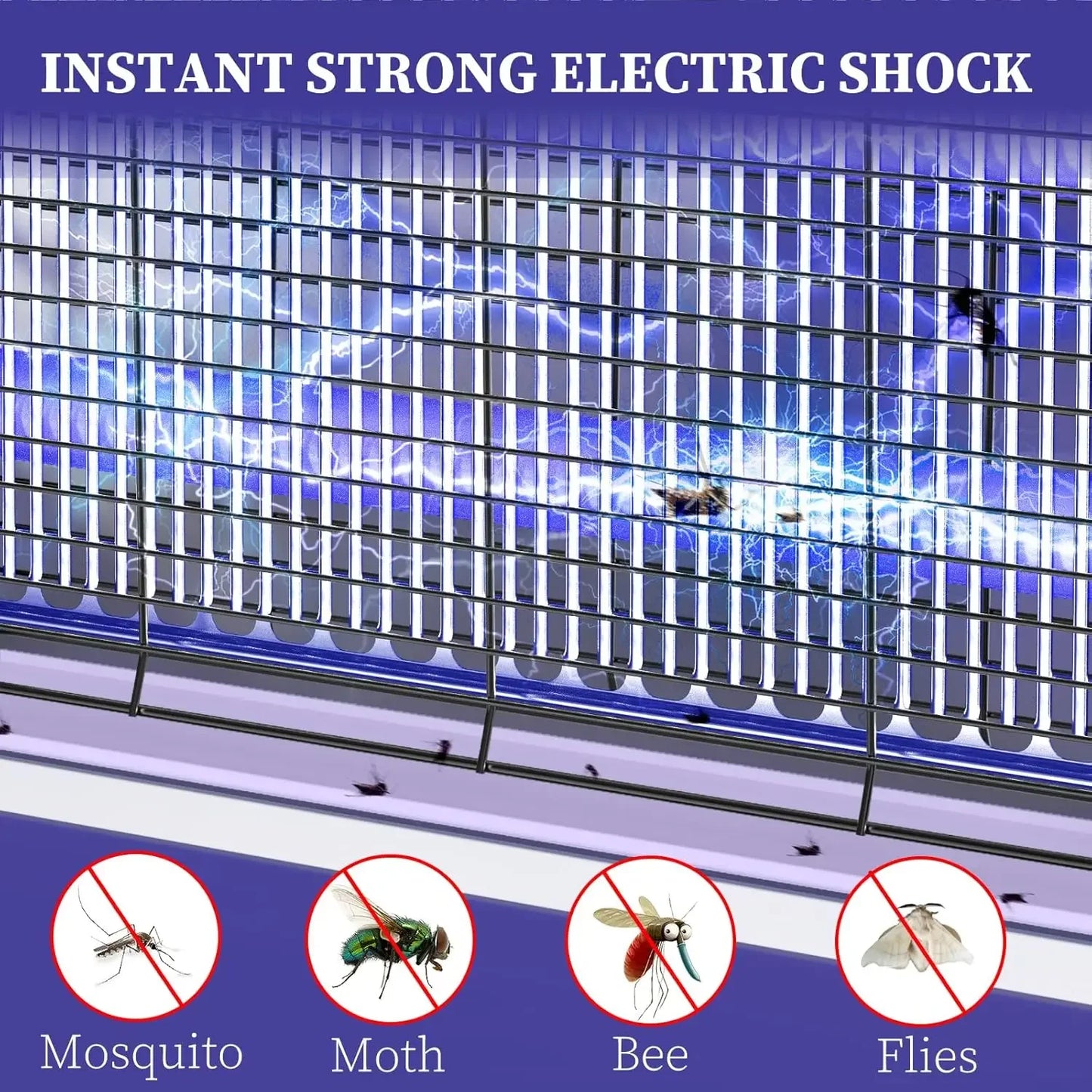 Electric Bug Zapper 3200V – Powerful Mosquito & Insect Killer