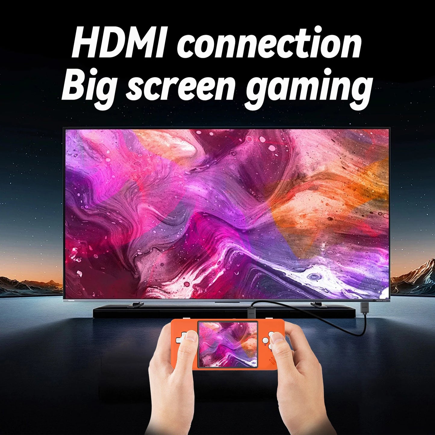 ANBERNIC RG28XX Retro Handheld Gaming Console – 64GB Linux System, 30+ Emulators & 5000+ Games