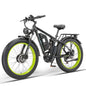 Kajelaisi 3000W Dual Motor Electric Bike – 52V 26Ah Battery, Full Suspension, Hydraulic Brakes, 24x4.0 Fat Tires, 38 MPH Off-Road E-Bike for Adults