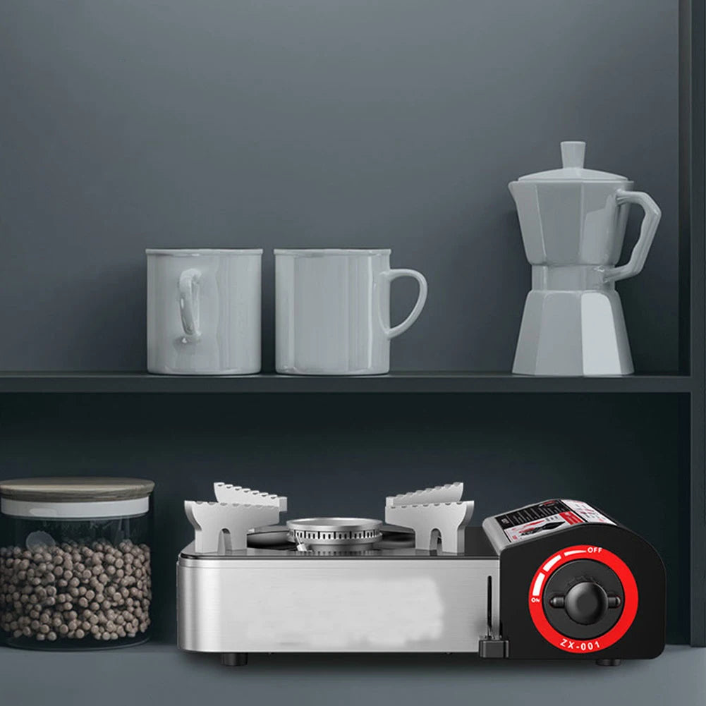 Single-Burner Butane Stove – Portable Adjustable Cassette Stove for Indoor & Outdoor Cooking