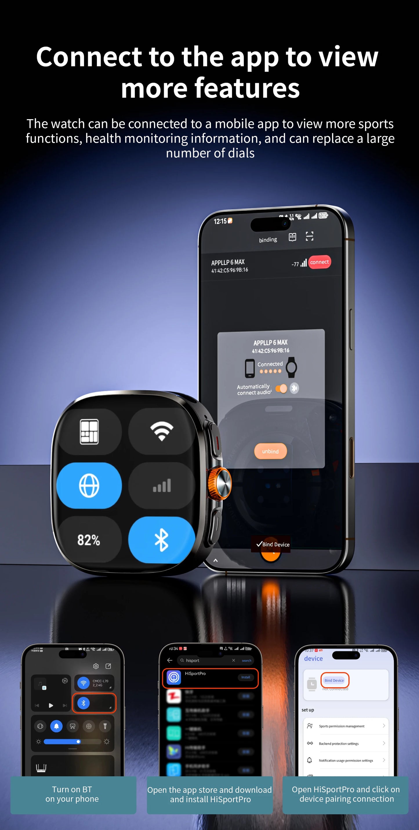 LOKMAT APPLLP 6 MAX – Android Smart Watch Phone | 2.16-Inch AMOLED Display | 4G/5G SIM | Rotating Camera | AI ChatGPT Integration