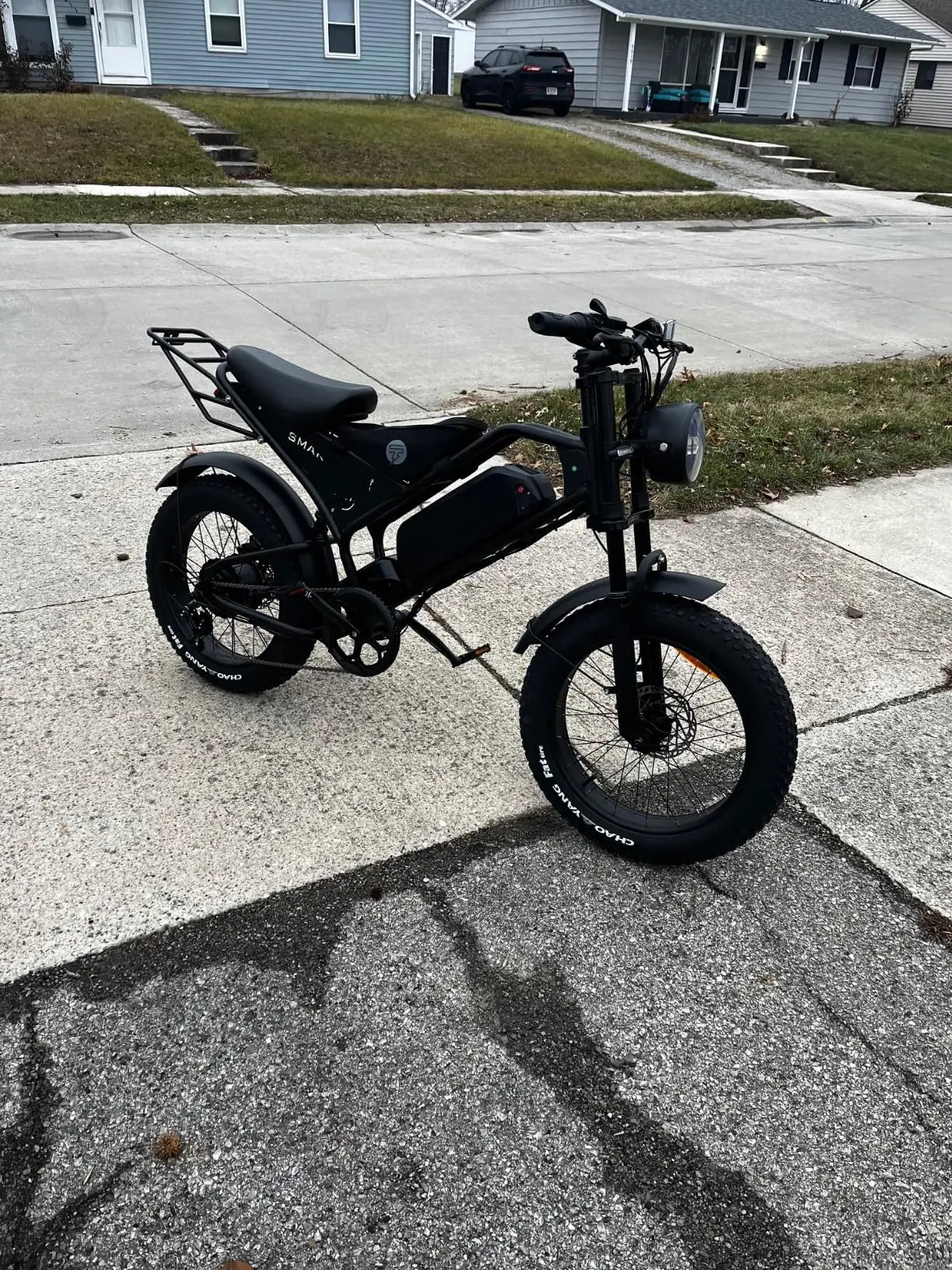 1000W Full Suspension Electric Bike for Adults – 48V 15Ah Battery, 28MPH Fat Tire Moped-Style E-Bike with Shimano 7-Speed and Disc Brakes