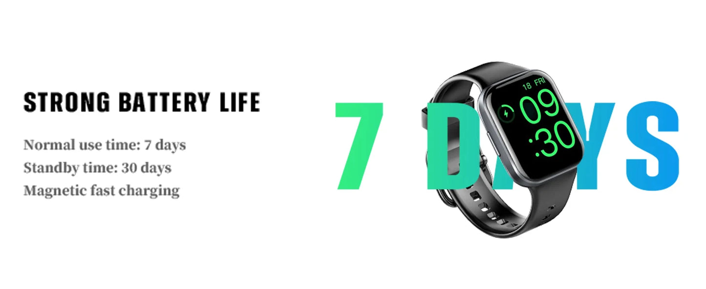 Nerunsa Smart Watch, 1.69" HD Touch Screen Fitness Watch, 25 Sports Modes Fitness Tracker, IP68 Waterproof Smartwatch.