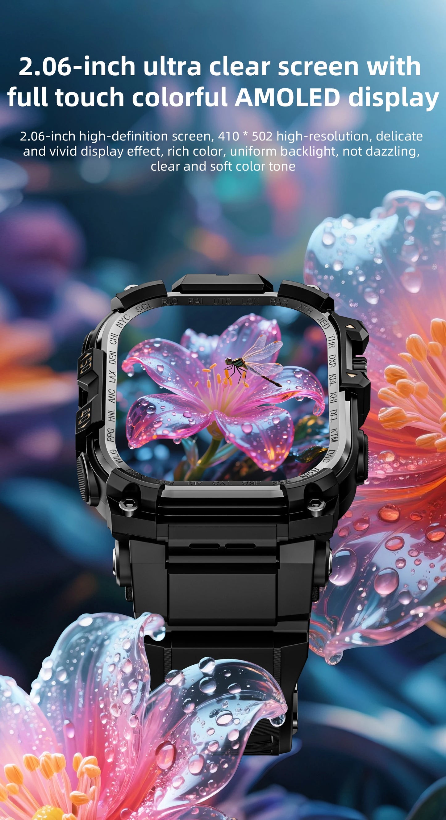 LOKMAT APPLLP 7 MAX Smart Watch Phone – 4G/5G Android Smartwatch with Rotating Camera, AMOLED Display, 3GB+32GB Storage