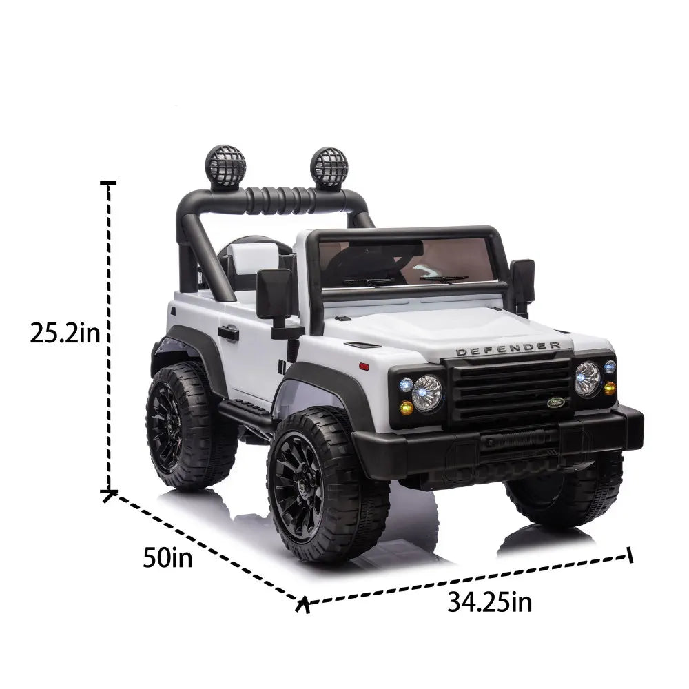 Licensed Land Rover Defender 90 XXL Ride-On Car – 24V Electric SUV with Bluetooth, Remote Control, and Four-Wheel Suspension