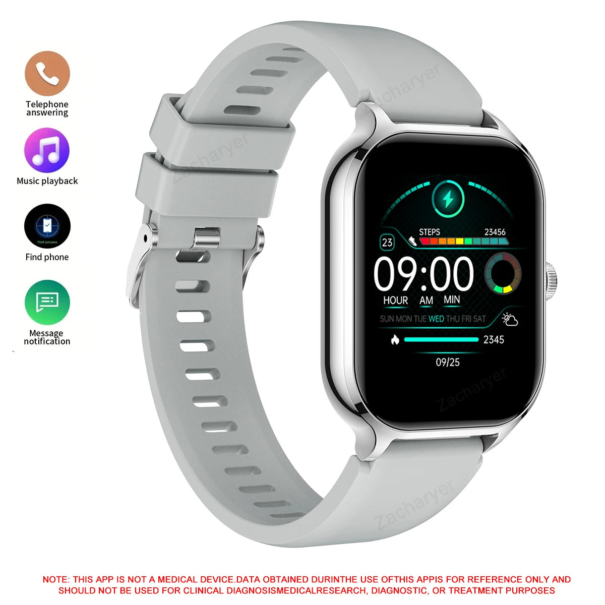 2025 LOMAXFR Smart Watch – Fitness Tracker with Call & Message Alerts, Custom Watch Faces, & Music Control