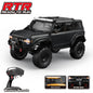 1/10 HB RC Crawler 4WD RTR Rock Off-Road Vehicle – Metal Gears, LED Lights, 2-Speed, Remote Control Truck for Adults