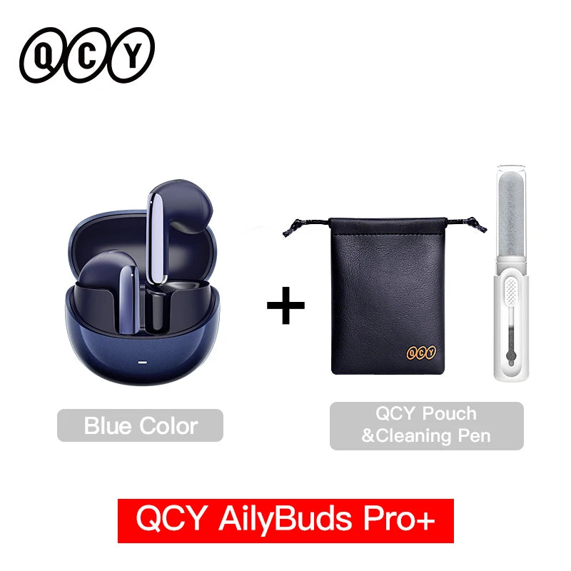 QCY HT10 AilyBuds Pro+ ANC Wireless Earphone Al Audio Hi-res with LDAC Bluetooth 5.3 Earbuds Adaptive ANC Multipoint Connection