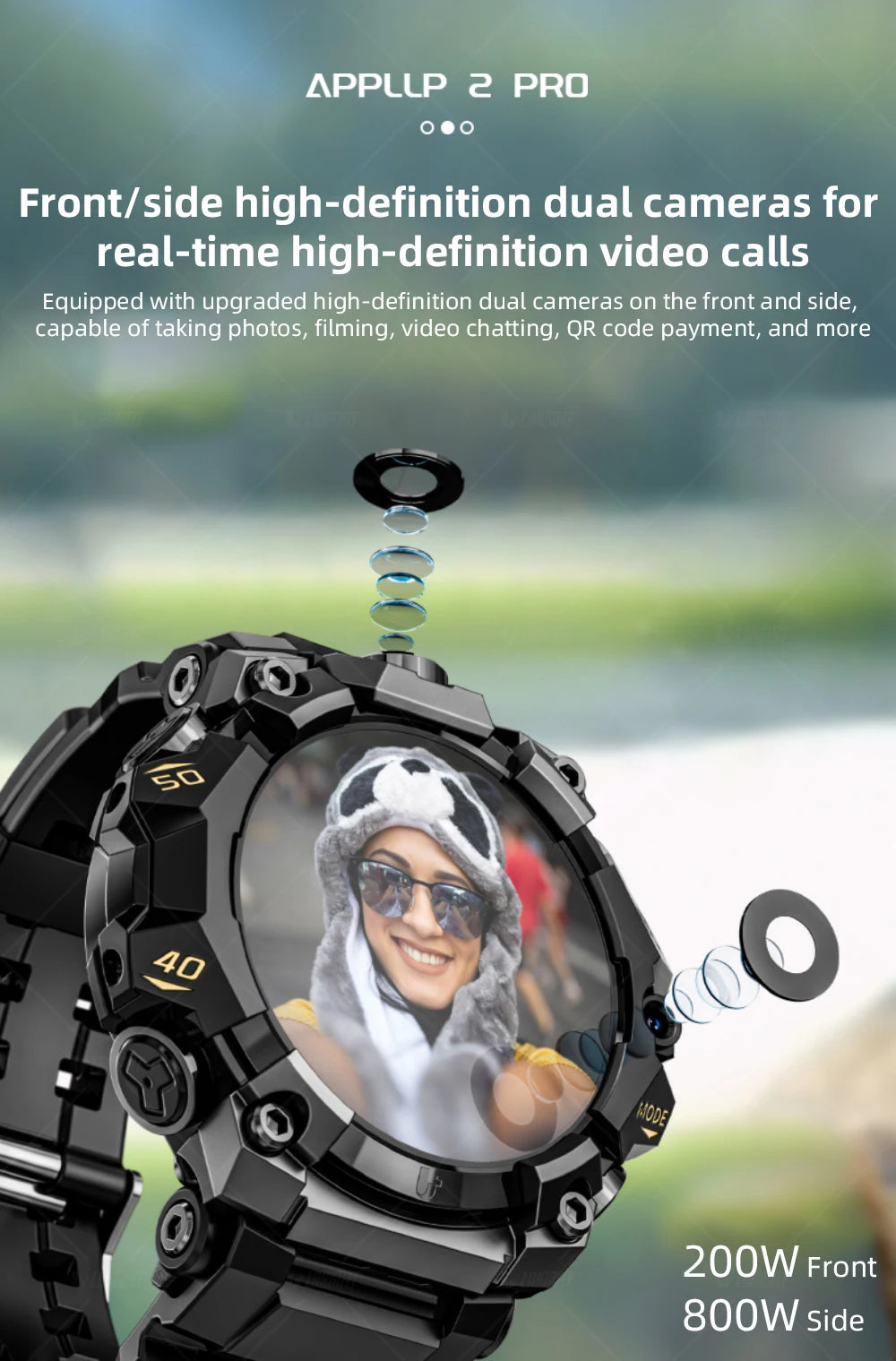 LOKMAT APPLLP 2 PRO Rugged Sport Android Smart Watch