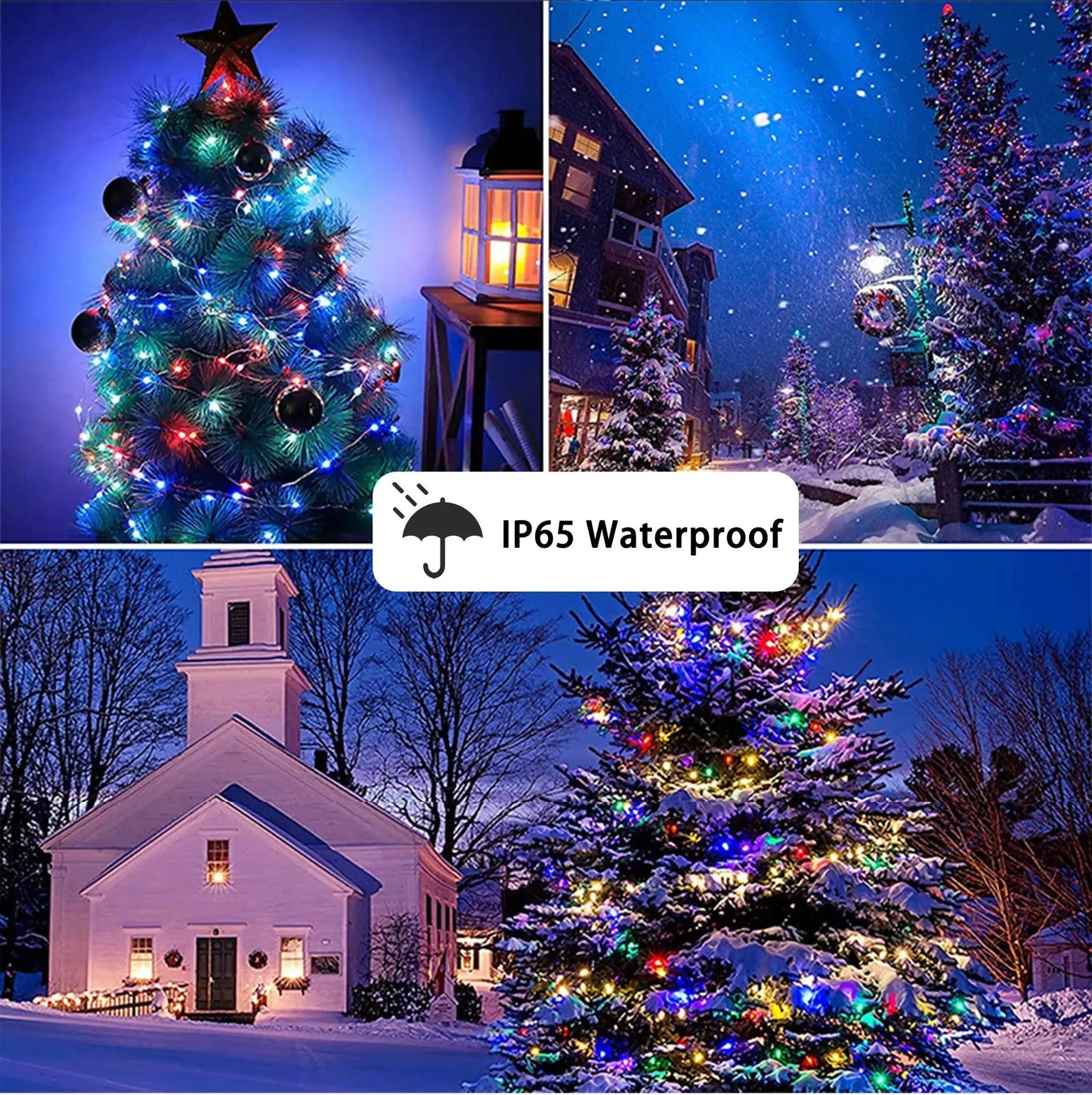30M USB Smart RGB Christmas String Lights – Bluetooth APP Control, Waterproof Fairy Lights