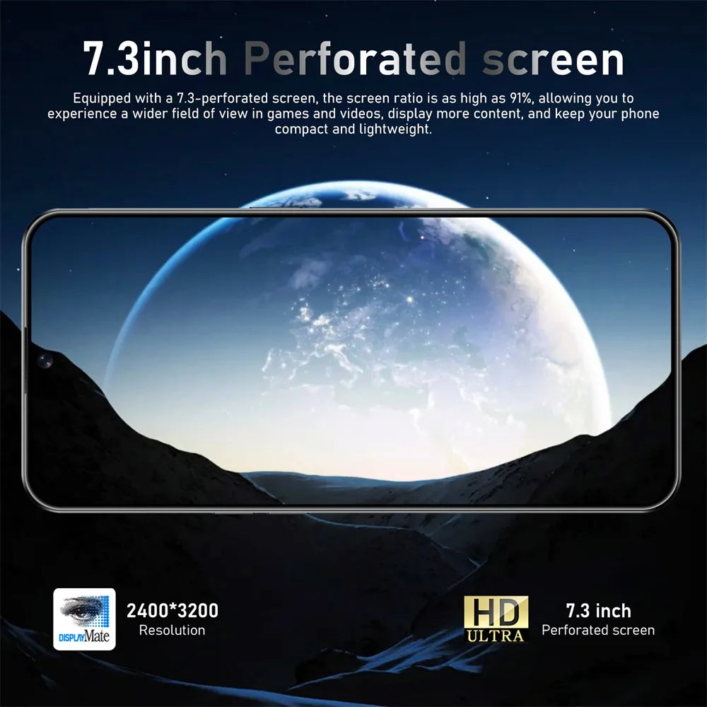 S26 Ultra 7.3" 5G Smartphone with 108MP Camera, 72MP Front Lens & 7800mAh Battery