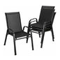 4PCS Outdoor Garden Chairs – Stackable Patio Seating Set