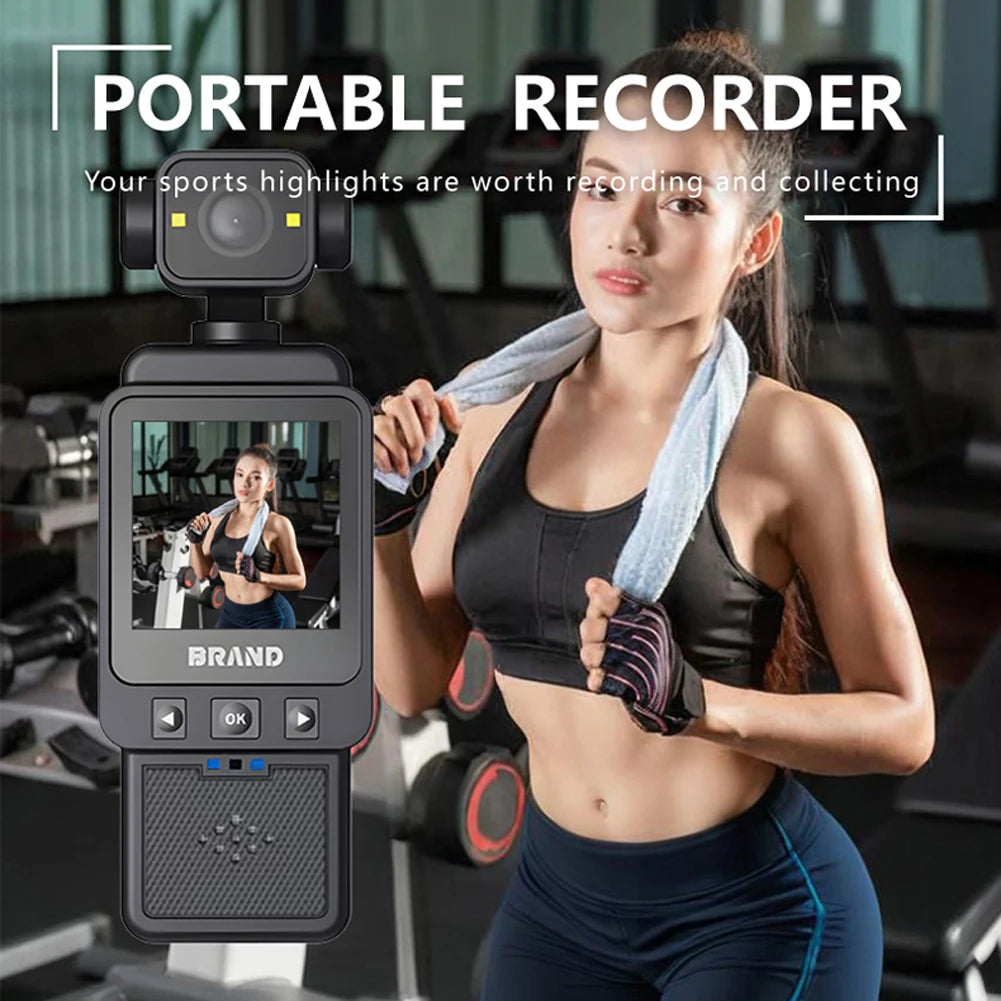 1080P WiFi Mini Body Camera with Rotating Lens & Mobile App Control